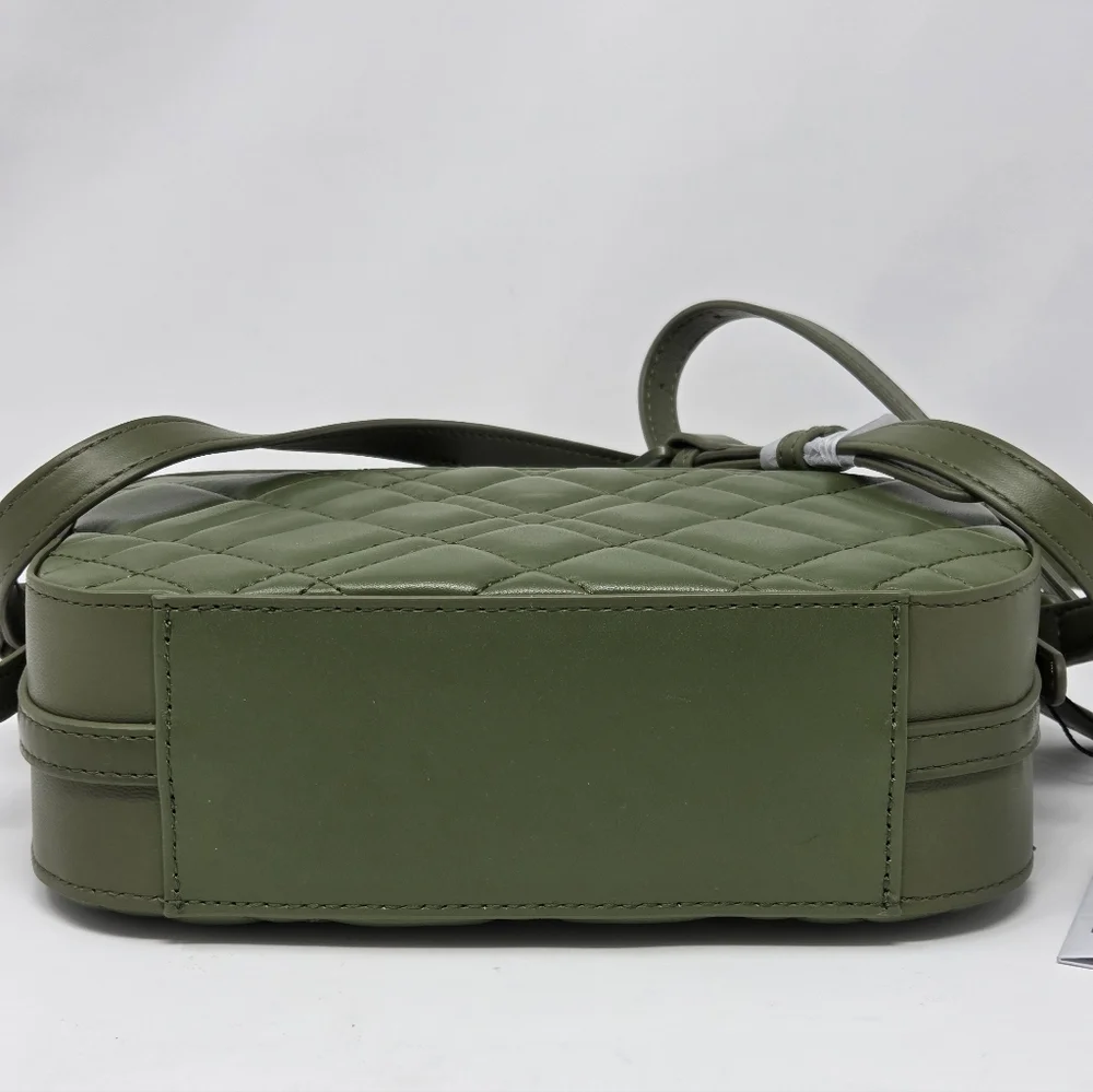 Kurt Geiger Olive Quilted Crossbody Bag